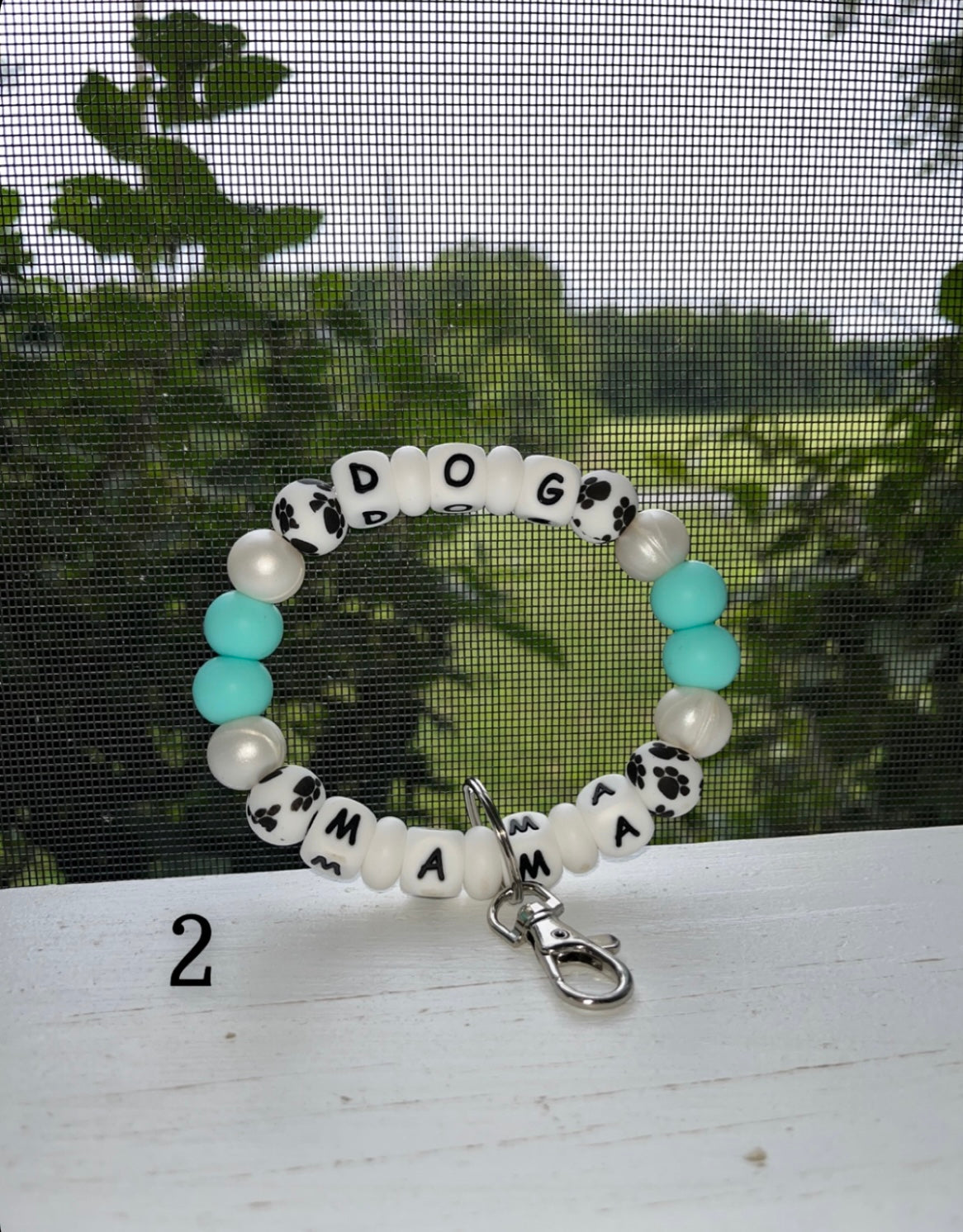 Name Wristlet Keychain